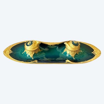 Paul Louchet Art Nouveau Inkwell