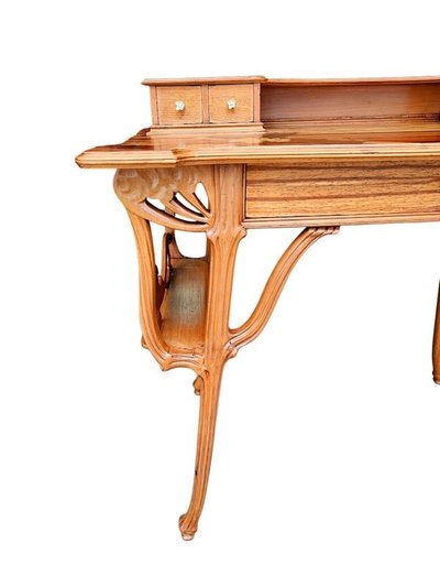 Emile Gallé Bureau Art Nouveau "Aux Ombelles"
