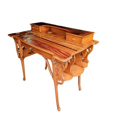 Emile Gallé Bureau Art Nouveau "Aux Ombelles"