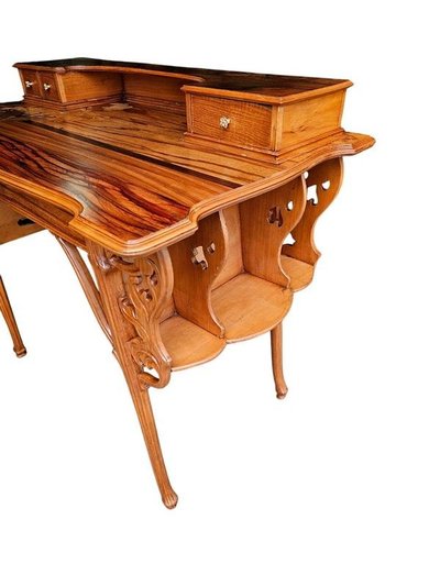 Emile Gallé Bureau Art Nouveau "Aux Ombelles"