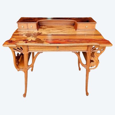 Emile Gallé Bureau Art Nouveau "Aux Ombelles"