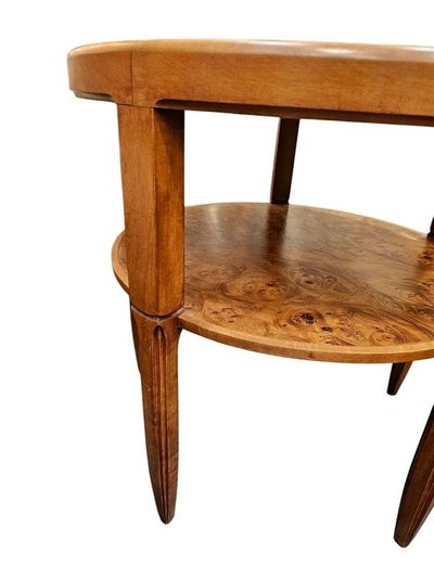 Emile Gallé Table Basse Art Nouveau "Pivoines"