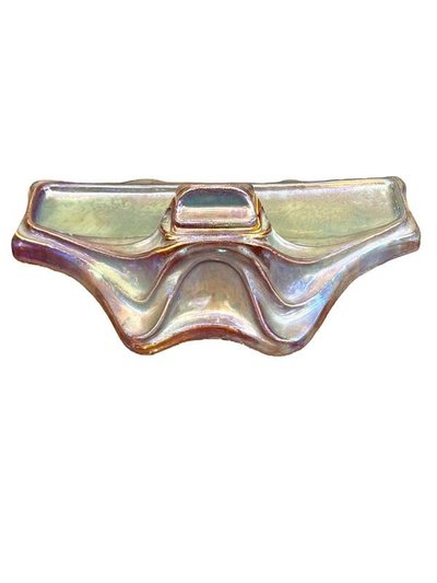 Rambervillers Art Nouveau Inkwell in Flamed Stoneware