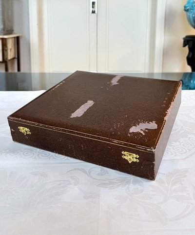Coffret De 24 Pièces En Métal Blanc Alfénide - Art Deco Flatware