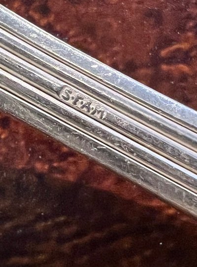 Coffret De 24 Pièces En Métal Blanc Alfénide - Art Deco Flatware