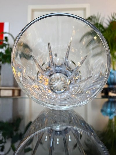 Kristallvase - Vintage Deko-Objekt