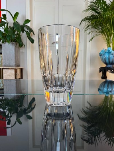 Kristallvase - Vintage Deko-Objekt