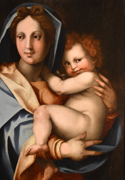 Jungfrau und Kind, Werkstatt von Andrea Del Sarto (Florenz 1486 - 1530)