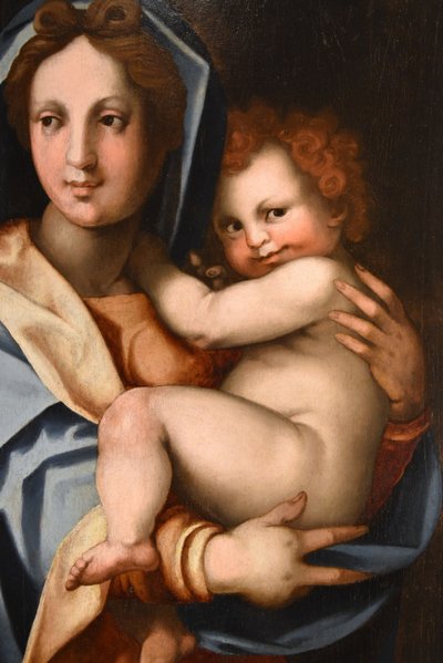 Jungfrau und Kind, Werkstatt von Andrea Del Sarto (Florenz 1486 - 1530)