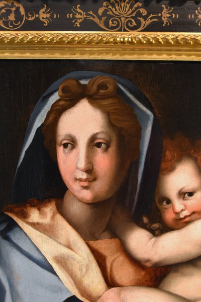 Jungfrau und Kind, Werkstatt von Andrea Del Sarto (Florenz 1486 - 1530)