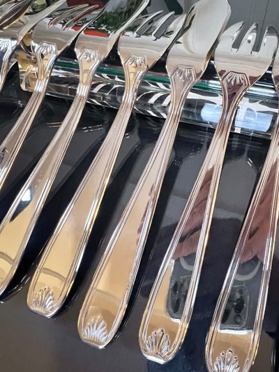 Vintage Fish Cutlery - Guy Degrenne - Stainless Steel Forks and Knives