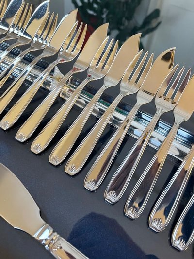 Vintage Fish Cutlery - Guy Degrenne - Stainless Steel Forks and Knives