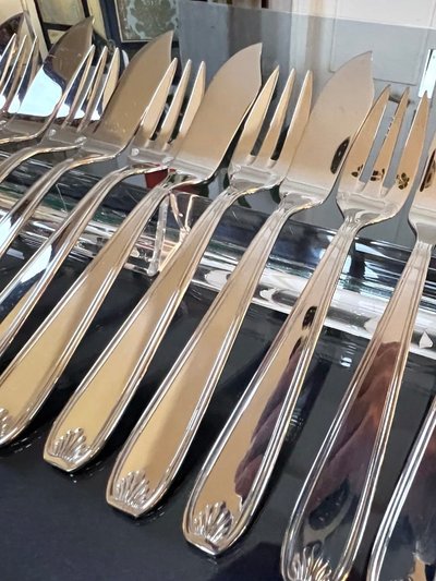 Vintage Fish Cutlery - Guy Degrenne - Stainless Steel Forks and Knives