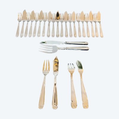 Vintage Fish Cutlery - Guy Degrenne - Stainless Steel Forks and Knives