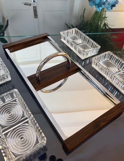 Appetizer Serving Tray - Modernist Art Deco Serving Tray