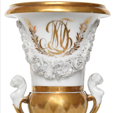 Vaso in porcellana di Meissen in forma medicea 