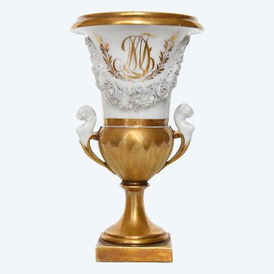Vaso in porcellana di Meissen in forma medicea 