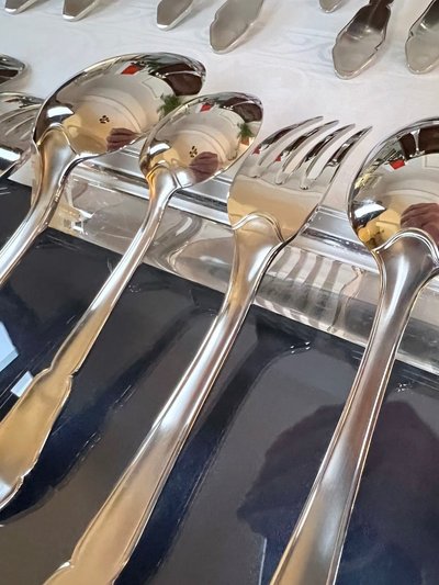 12 Piece Stainless Steel Cutlery Tray - Set