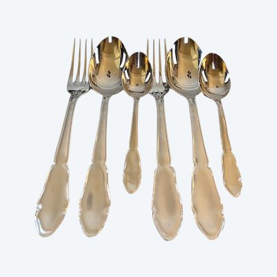 12 Piece Stainless Steel Cutlery Tray - Set