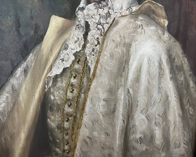 Paire De Portraits Masculins – A. D’ambrossi – Huile Sur Panneau – époque XIXe
