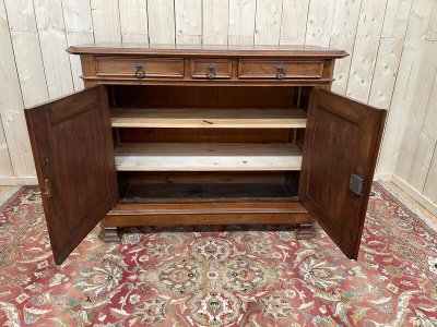Commode Louis Philippe acajou et marbre 