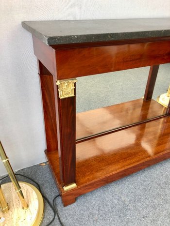 Console Empire En Acajou, XIXe Siècle