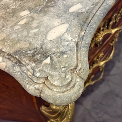 Importante Commode Tombeau En Marqueterie Estampillée De Hansen Hubert époque Louis XV XVIIIème
