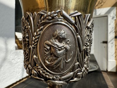 Calice d'argento e coppa in vermeil - Inizio XIX secolo
