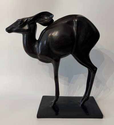 Sculpture bronze cire perdue Antilope par Christa Winsloe-Hatvany / Susse Frères