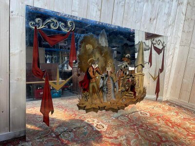 Bistrot Venetian mirror - Music / Theater Scene Brasserie
