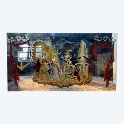 Bistrot Venetian mirror - Music / Theater Scene Brasserie