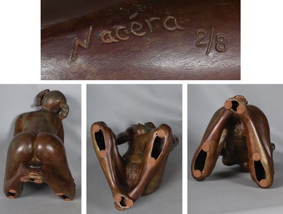 Bronzo del XX secolo, di Nacera KAINOU, nudo femminile