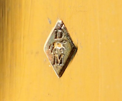 6 coltelli da frutta del periodo Napoleone III, lama in argento dorato, manico in avorio - marchio Minerva