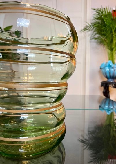 Vaso in vetro vintage - Grande dimensione - XX secolo 1960 - 70