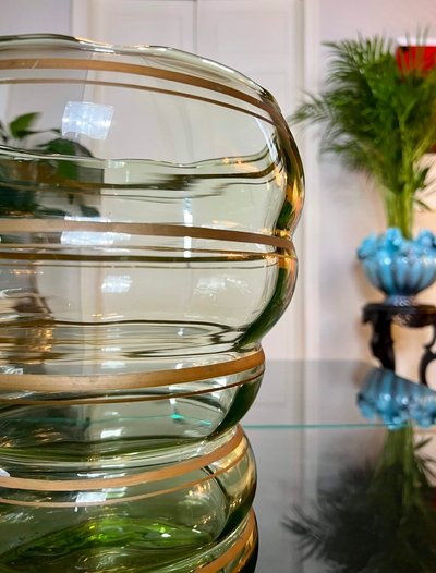 Vaso in vetro vintage - Grande dimensione - XX secolo 1960 - 70