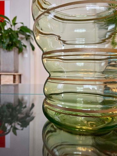 Vaso in vetro vintage - Grande dimensione - XX secolo 1960 - 70