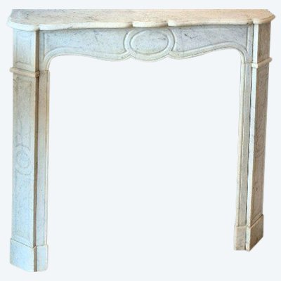 Cheminée Pompadour blanche