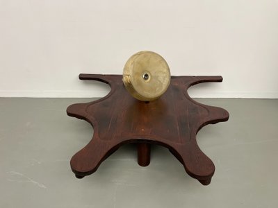 Blown glass paste pendant light, 1970s