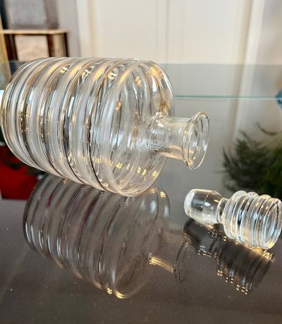 Caraffa da bar - Bouteille En Verre - Filets d'Or Fin - Art Déco