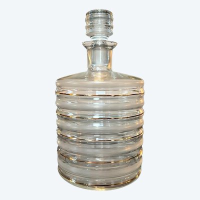 Caraffa da bar - Bouteille En Verre - Filets d'Or Fin - Art Déco