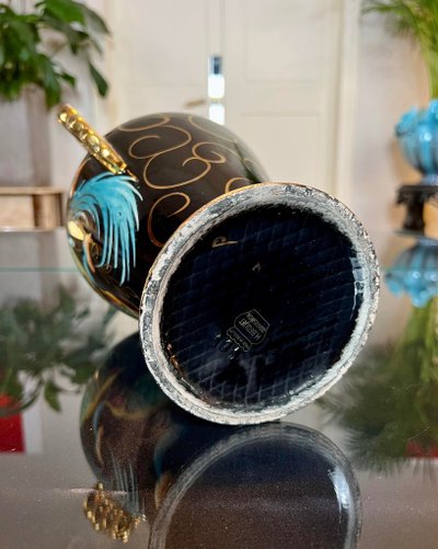 Vintage Earthenware Vase - Dans Le Goût Des Styles Vallauris Monaco