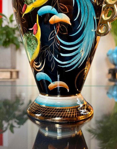 Vintage Earthenware Vase - Dans Le Goût Des Styles Vallauris Monaco