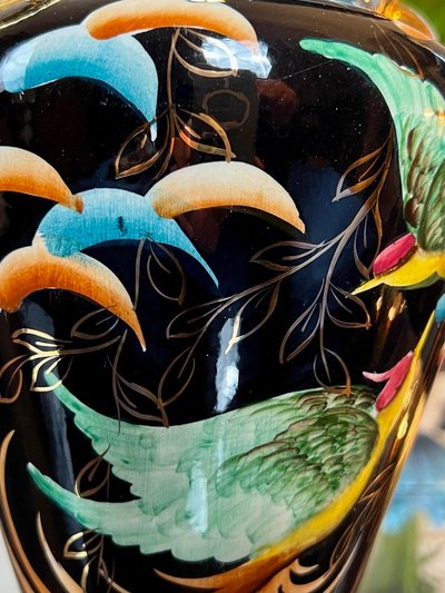 Vintage Earthenware Vase - Dans Le Goût Des Styles Vallauris Monaco