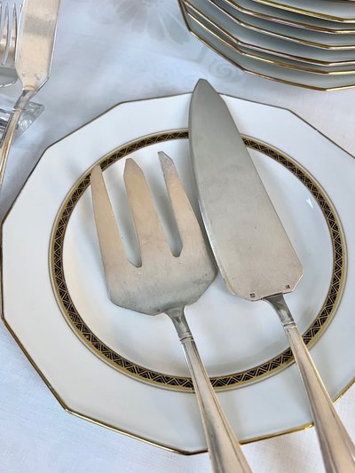 Ménagère à Poisson En Métal Argenté - Art Déco - Couverts