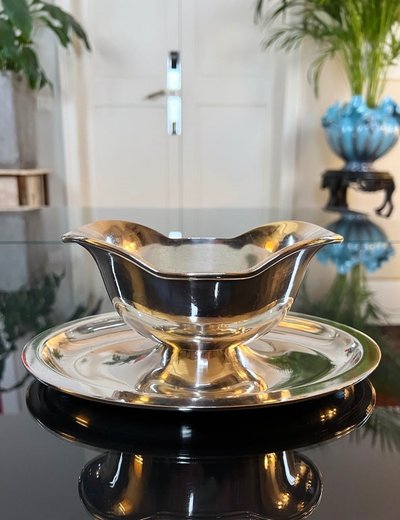 Vintage Christofle Silver Plated Gravy Boat