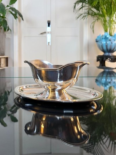 Vintage Christofle Silver Plated Gravy Boat