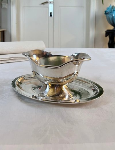 Vintage Christofle Silver Plated Gravy Boat