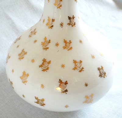 Baccarat : service de nuit en opaline dorée, époque Napoléon III vers 1860