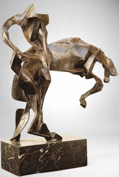 Bucephalus (also titled Alexander, King of Macedon) – Bronze sculpture by Manolis Tzobana