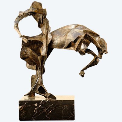 Bucephalus (also titled Alexander, King of Macedon) – Bronze sculpture by Manolis Tzobana